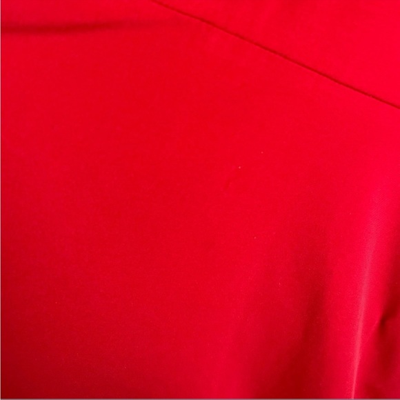 Torrid Red Studio Knit V-Neck Flutter Sleeve Peplum Top 1X - Picture 5 of 10